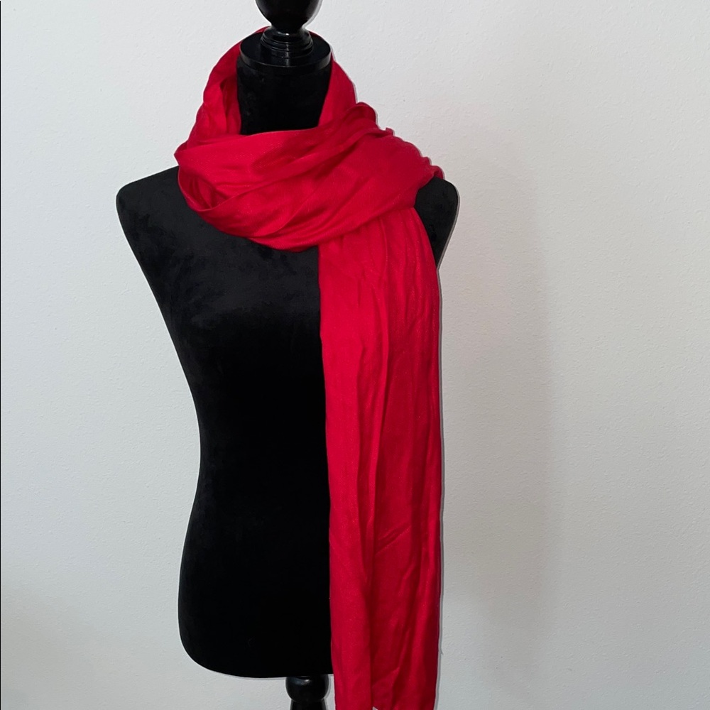 Elegant Red Scarf Made with 100% Viscosa in India.